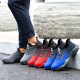 TENGOO Men Steel Toe Safety Shoes Trainers Lightweight Work Shoes Women Breathable Industrial Sneakers - Presidential Brand (R)