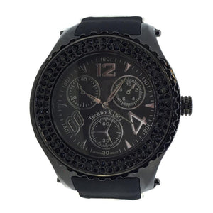 Double Black Bezel Rubber Watch - Presidential Brand (R)