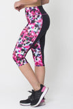 Pink Blur Capri Leggings - Presidential Brand (R)