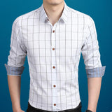 Mens Checkered Button Down Shirt In Red - Presidential Brand (R)