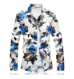 Mens Red Floral Shirt - Presidential Brand (R)