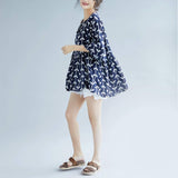 Womens Linen Floral Top - Presidential Brand (R)