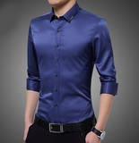 Mens Shirt with Embroidered Collar - Presidential Brand (R)