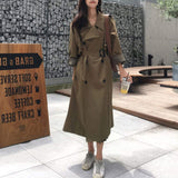Womens Double Breasted Long Trench - Presidential Brand (R)