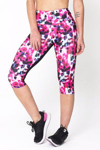 Pink Blur Capri Leggings - Presidential Brand (R)