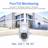 ESCAM PT202 1080P WiFi IP Camera Infrared Night Vision Waterproof With Motions Detection And Automatic Tracking Of Human Figures - Presidential Brand (R)