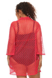 Plus Size Women's Spider Lace Beach Dress Cove Up Swimwear Made in USA - Presidential Brand (R)