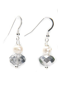 Kristin Pearl and Crystal Earrings - Presidential Brand (R)