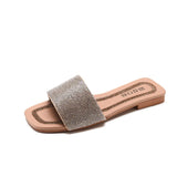 Womens Rhinestone Slider Sandals - Presidential Brand (R)