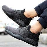 TENGOO Men Steel Toe Safety Shoes Trainers Lightweight Work Shoes Women Breathable Industrial Sneakers - Presidential Brand (R)
