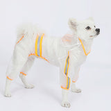 Pets Hooded Raincoats Reflective Strip Dogs Rain Coat Waterproof Jacket Breathable