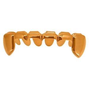 Rose Gold Grillz Half Open Bottom Teeth - Presidential Brand (R)
