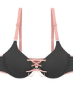Ladies two tone tie up bra - Presidential Brand (R)
