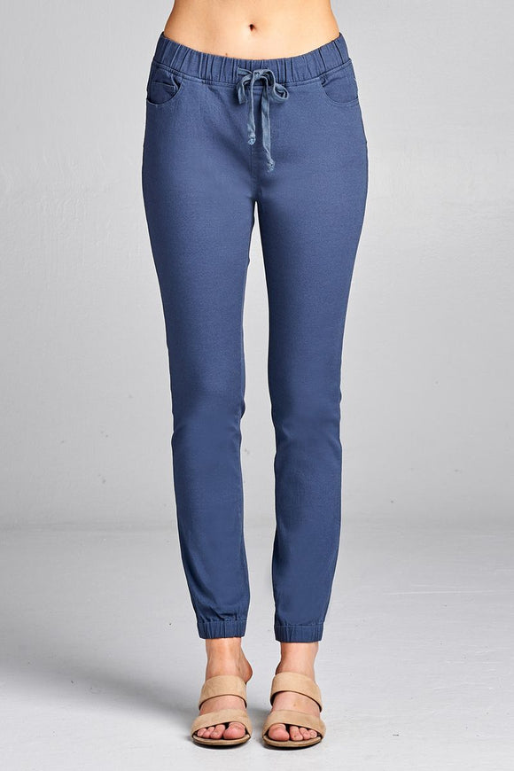 Ladies fashion waist drawstring elastic hem pants - Presidential Brand (R)