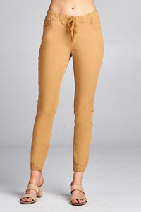 Ladies fashion waist drawstring elastic hem pants - Presidential Brand (R)