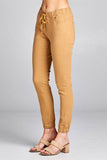 Ladies fashion waist drawstring elastic hem pants - Presidential Brand (R)