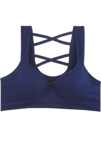 Ladies criss-cross w/underwire push-up molded cups - Presidential Brand (R)