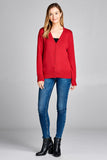 Ladies fashion long sleeve v-neck classic sweater cardigan - Presidential Brand (R)