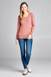 Ladies fashion long sleeve crew neck classic sweater - Presidential Brand (R)