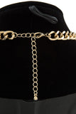 Ladies fashion faceted link gem chain necklace set - Presidential Brand (R)