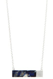 Ladies fashion acrylic stone bar pendant necklace set - Presidential Brand (R)