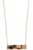 Ladies fashion acrylic stone bar pendant necklace set - Presidential Brand (R)