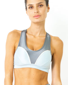 Copacabana Flex-Fit Racerback Sports Bra - Zinc - Presidential Brand (R)