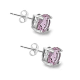 Swarovski Elements Alexandrite June Birthstone Stud Earrings - Presidential Brand (R)