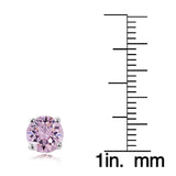 Swarovski Elements Alexandrite June Birthstone Stud Earrings - Presidential Brand (R)