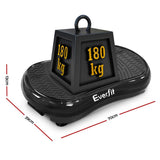 Everfit Vibration Machine Plate Platform Body Shaper Home Gym Fitness Black - Presidential Brand (R)