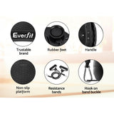 Everfit Vibration Machine Plate Platform Body Shaper Home Gym Fitness Black - Presidential Brand (R)