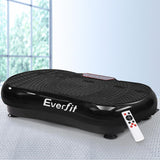 Everfit Vibration Machine Plate Platform Body Shaper Home Gym Fitness Black - Presidential Brand (R)