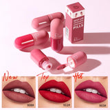Mini Capsule Shape Lip Glaze Matte 18 Colors Lip Gloss Waterproof Long lasting Velvet Moisture Nude Lip gloss Lip Makeup TSLM1 - Presidential Brand (R)