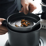 304 Stainless Steel Lard Tank Large Capacity Storage Tank Kitchen Household Cooking Oil bottle Filter Residue Tank - Presidential Brand (R)