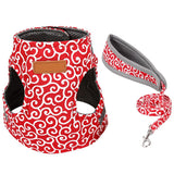 Pet Dog Cat Vest Outdoor Travel Harness Leash Set for Puppy Cat Rabbit Floral Pattern Kitten Walking Harnesses Pet Cat Products - Presidential Brand (R)