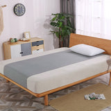 Earthing Flat sheet original half bed sheet Gray color Silver Antimicrobial Conductive Mat for Better Sleep Natural Wellness - Presidential Brand (R)