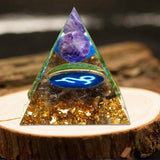 60mm Handmade Pyramid Amethyst Crystal Sphere With Amethyst Natural Cristal Stone Energy Healing Reiki Chakra Multiplier - Presidential Brand (R)