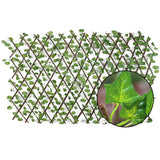 Retractable Artificial Garden Fence Wood Vines Climbing Frame Gardening Plant Fence Vegetable Plant Decor Greenery Walls 40a - Presidential Brand (R)