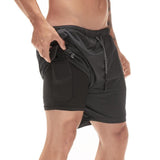 Running Shorts 2 in 1 Sports Jogging Fitness Quick Men's Shorts - Presidential Brand (R)