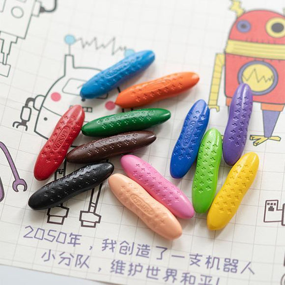 24/12pcs Clean Hands Children Peanut Crayons washable Safe And Non-toxic Water-soluble Paintbrush Painting Stick Kids Best Gift