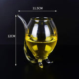 300ml Red Wine Juice Glass Cup Mug With Built in Drinking Tube Straw Heat-resistance Cocktail Wine Glass - Presidential Brand (R)