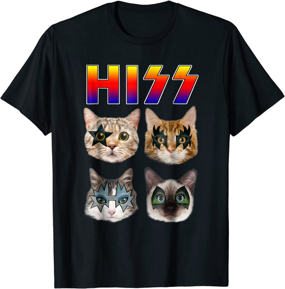 Hiss Funny Cats Kittens T-shirt Gift Tee Pun - Presidential Brand (R)