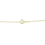 Yellow Gold Flashed Sterling Silver Italian .75mm Diamond-Cut Snake Chain Necklace, 16 Inches - Presidential Brand (R)