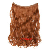 S-noilite 20inch Invisible Wire No Clip One Piece Halo Hair Extension flip in false hair Hairpieces Synthetic hair for women - Presidential Brand (R)