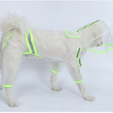 Pets Hooded Raincoats Reflective Strip Dogs Rain Coat Waterproof Jacket Breathable