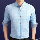 Mens Checkered Button Down Shirt In Red - Presidential Brand (R)