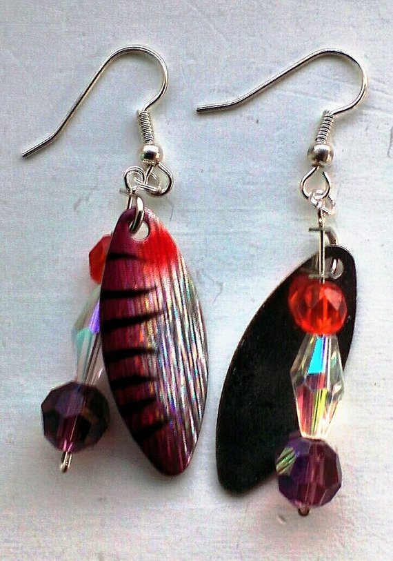 Purple Macro Spinner Earrings - Presidential Brand (R)