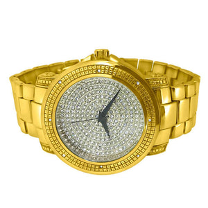 Dial Heavy Gold Hip Hop Watch - Presidential Brand (R)