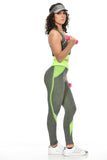 Diamante Women's Power Flex Yoga Pant Legging Sportswear - Style C170 - Presidential Brand (R)