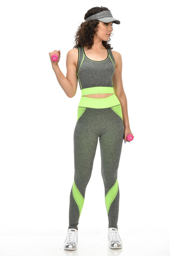 Diamante Women's Power Flex Yoga Pant Legging Sportswear - Style C170 - Presidential Brand (R)
